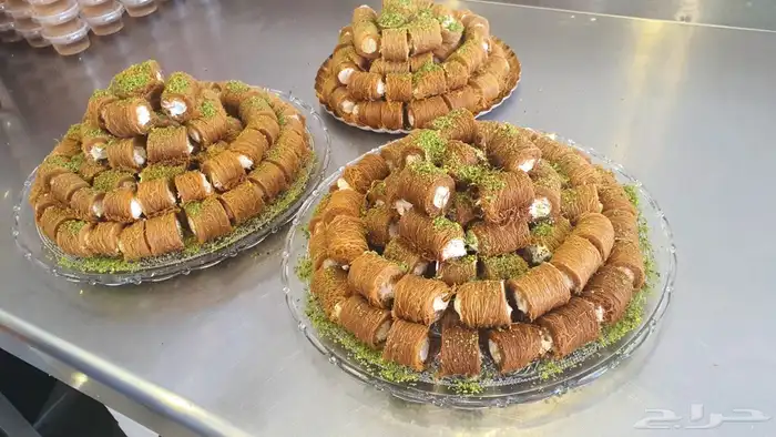 معلم جميع انواع الكنافة كنافة المبرومة عش البلبل كنافة نابلس 3