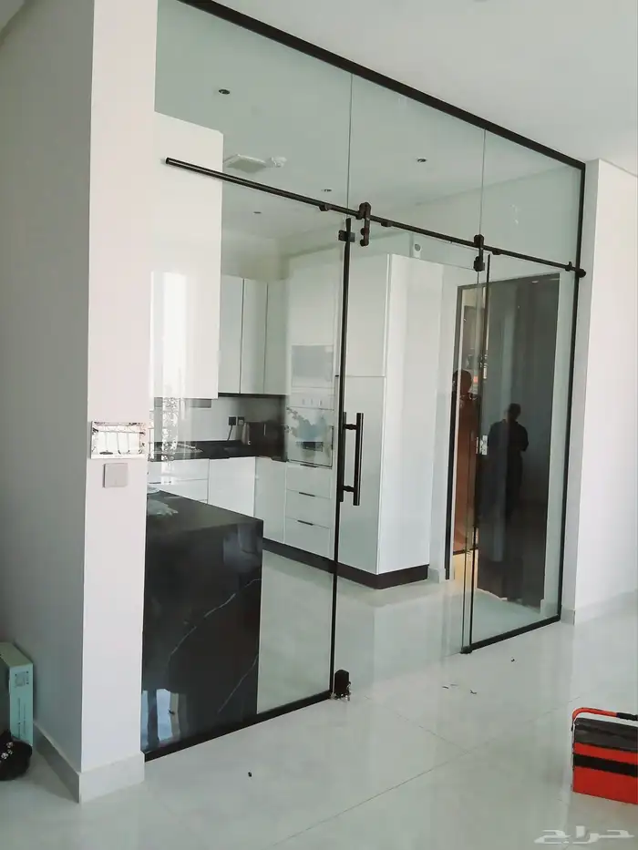 محلات زجاج سكوريت واجهات تفصيل زجاج أبواب سكوريت 12ملي 5