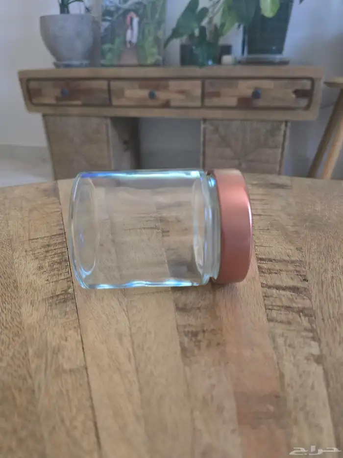 glass jar 220g  rose gold lid 1