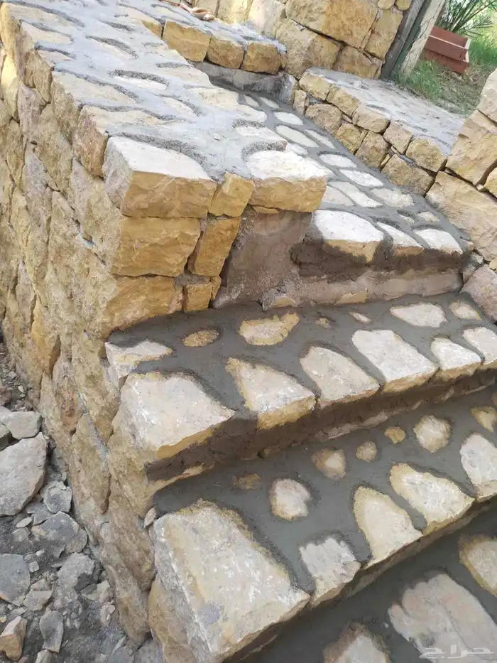 غرفه حجر غرفه خذان حجر سلم حجر تصميم الحديقة مشب كمار اجار ش 4