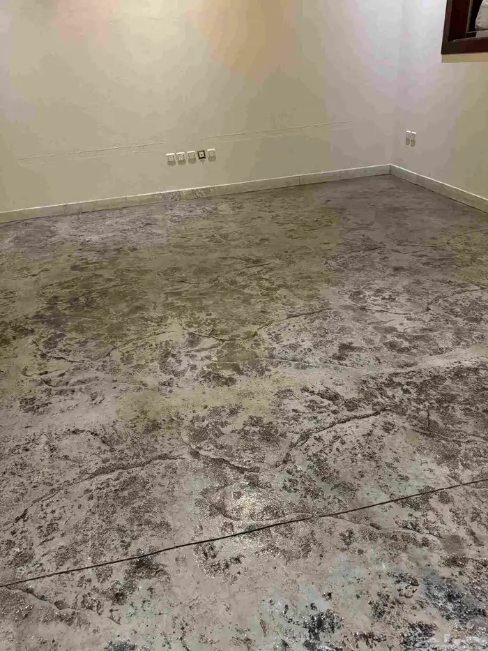 الخرسانة المطبوعة الملانه صبة مروحة صبة ميزانية ايبوكسيى ارض 1