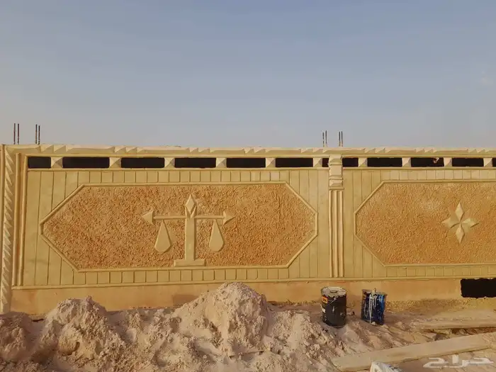 أعمال ديكورات خارجية اسمنت ابيض 9