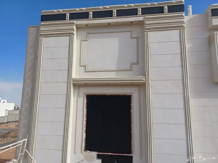 أعمال ديكورات خارجية اسمنت ابيض 5