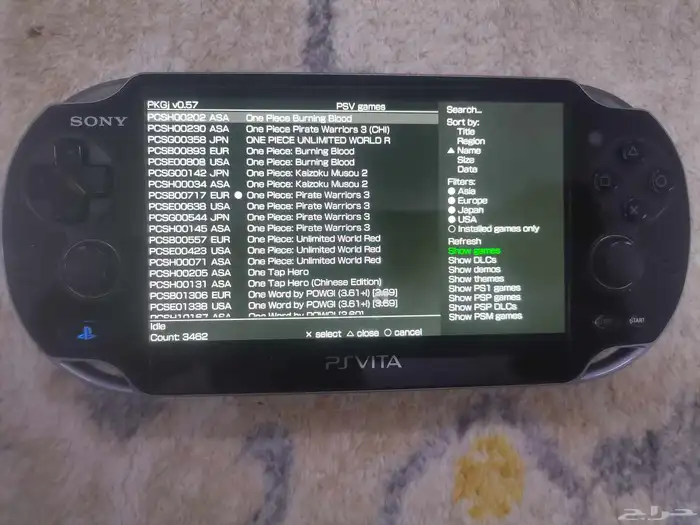 بلاستيشن فيتا PSVITA 1000 مهكر 43