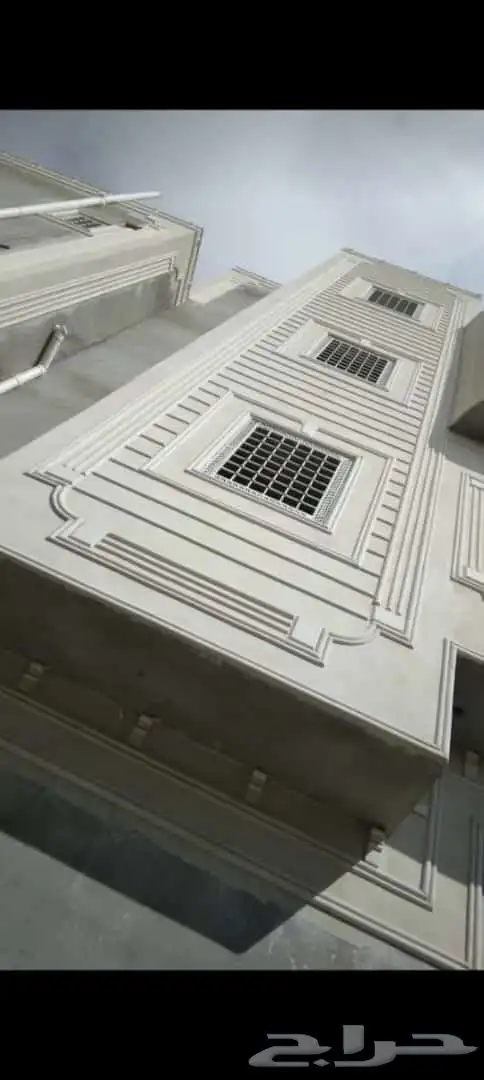 أعمال ديكورات خارجية اسمنت ابيض 6