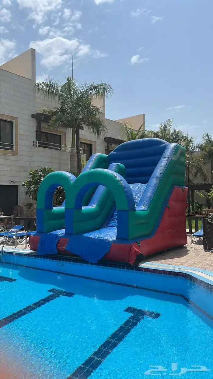 ايجار يومي ملعب صابوني زحليق نطيطات هوائيه 0