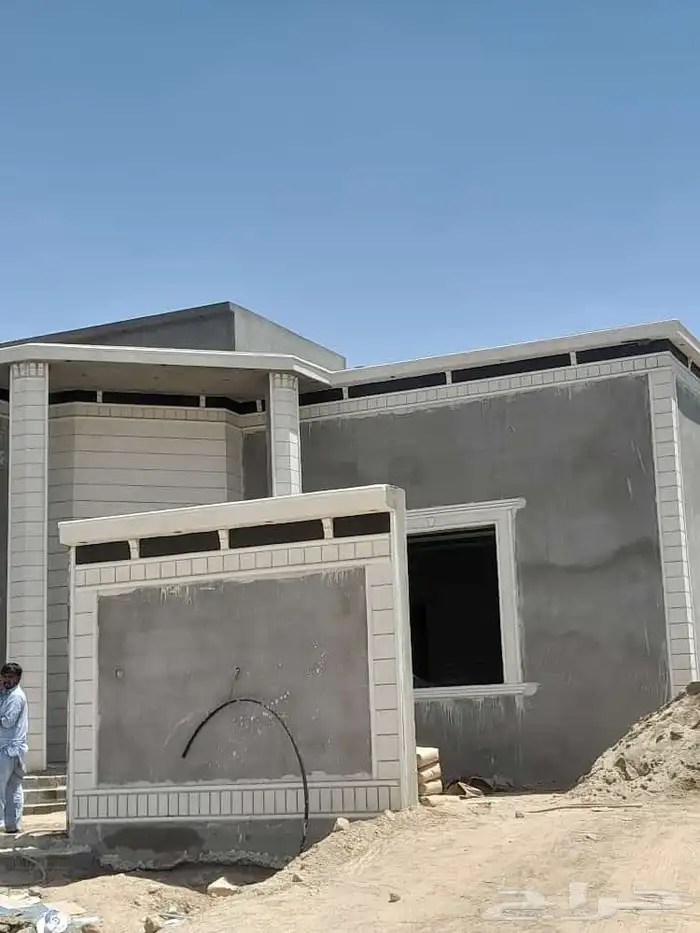 أعمال ديكورات خارجية اسمنت ابيض 4