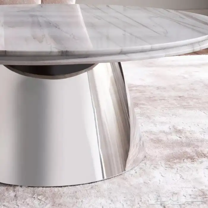 خصم اضافي طقم طاولات بسطح رخامي فاااخر جديد هوم هوم سنتر 7