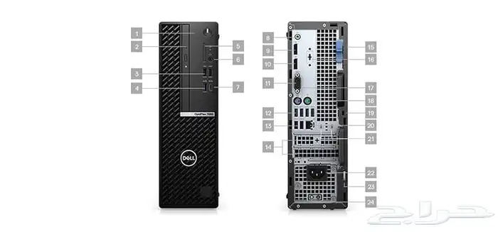 جهاز كمبيوتر مكتبي بحالة الجديد core i7 Vpro Dell optiplex70 1