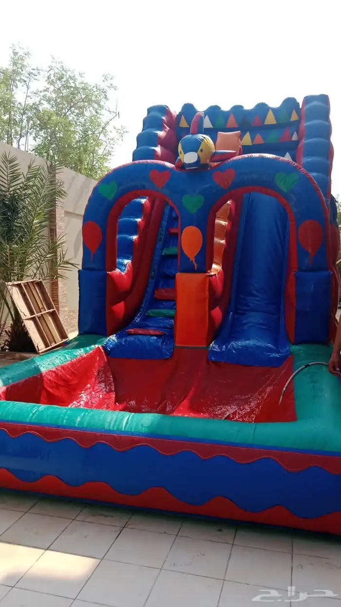 ايجار يومي ملعب صابوني زحليق نطيطات هوائيه 9