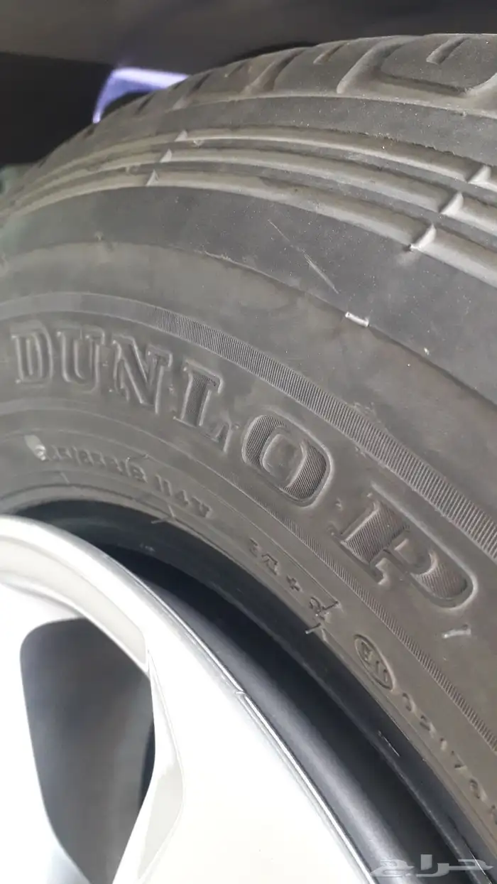 كفرات دنلوب 265 65 18 للبيع حق سفريات منزله 4