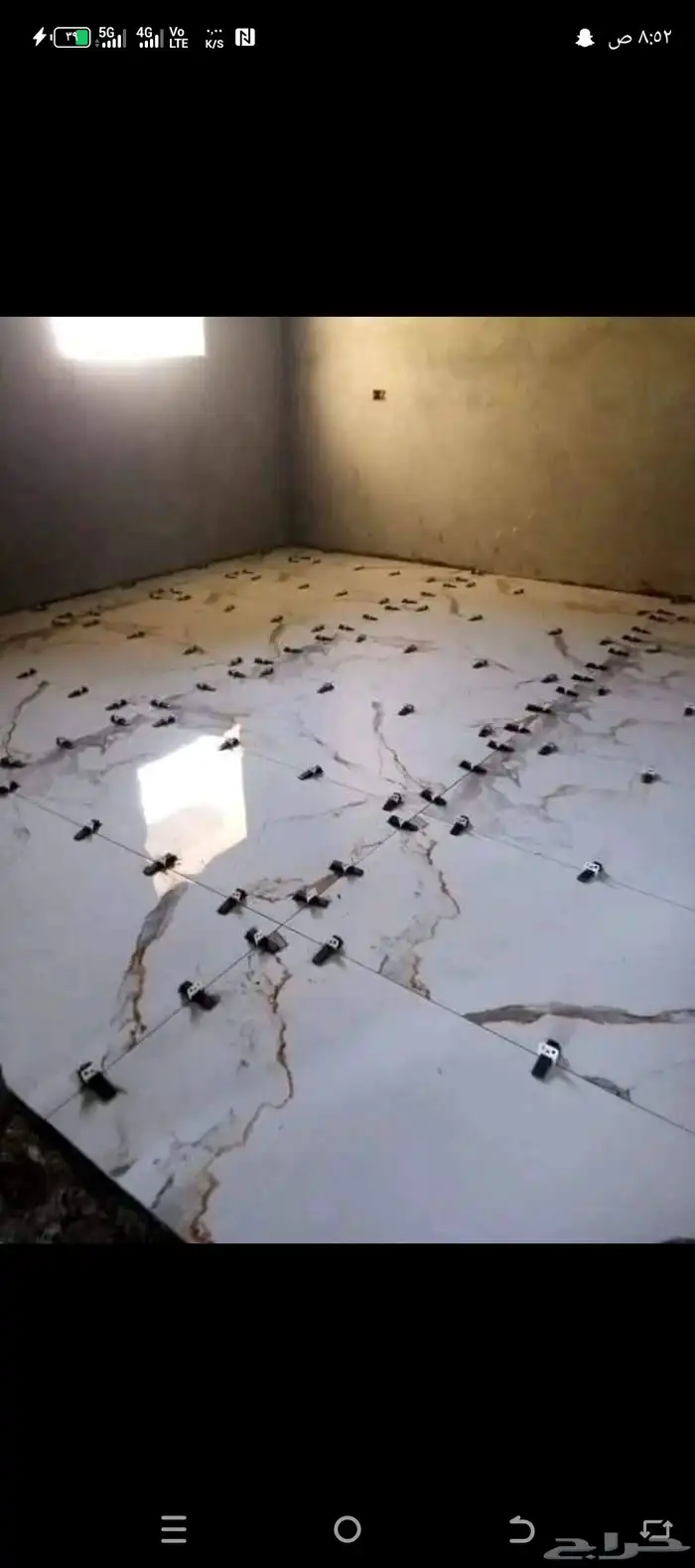 معلم بلاط وبورسلان ورخام الشغل ب الاجهزه الحديثة 5