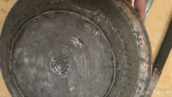 صحن نحاس احمر عثماني 9