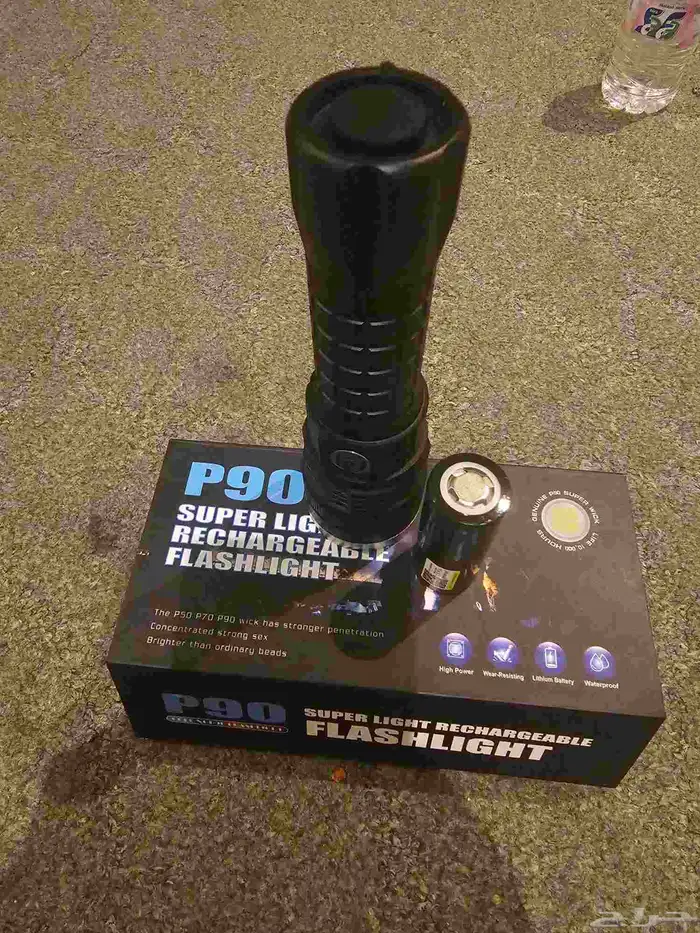 كشاف P90 جديد وتم اضافه بطاريه اصليه 3