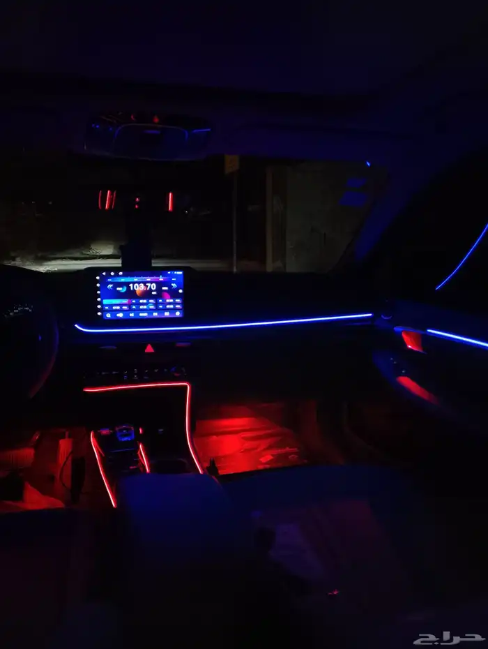 تركيب لد داخلي64 لون هونداي سوناتا نص فل موديل 2023حيكم الله 1