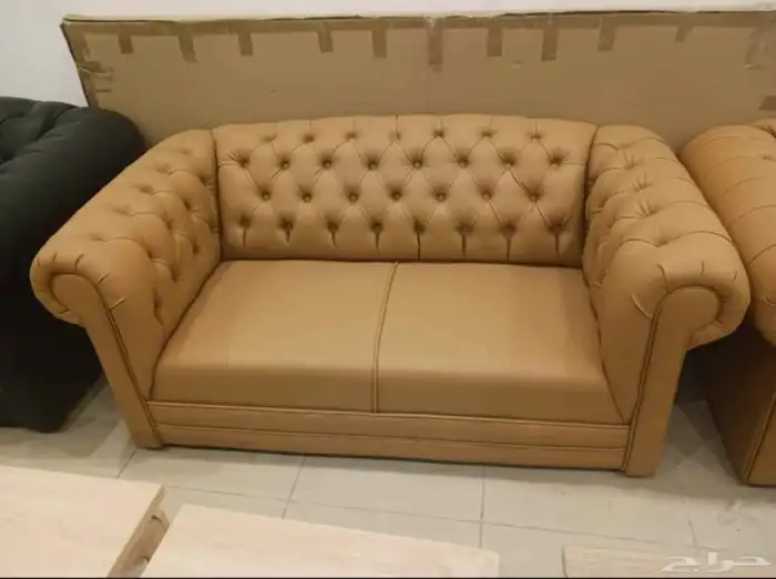 مكتبى كنب جلد فخم متوفر جديد التصميم سعر الجمله 11