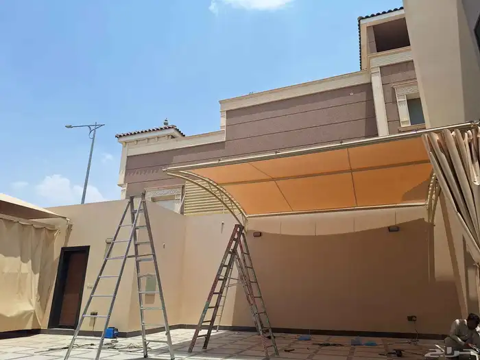 حداد مظلات وسواتر وسندويش بلن 2