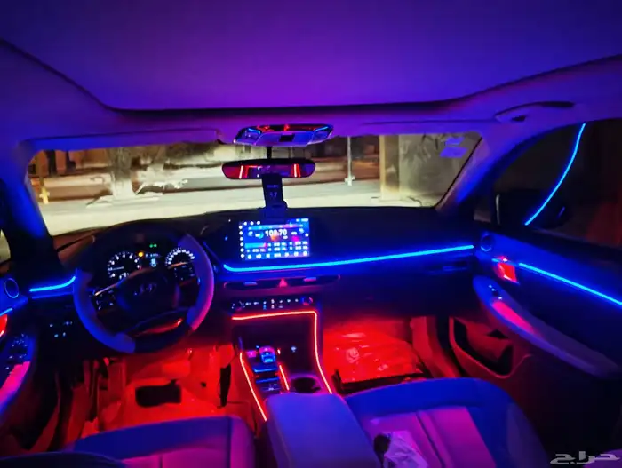 تركيب لد داخلي64 لون هونداي سوناتا نص فل موديل 2023حيكم الله 0