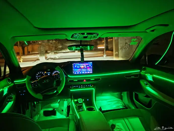 تركيب لد داخلي64 لون هونداي سوناتا نص فل موديل 2023حيكم الله 4