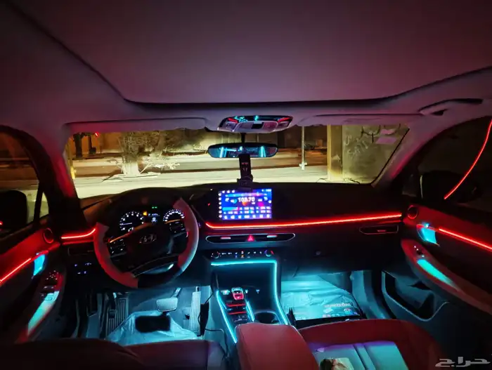 تركيب لد داخلي64 لون هونداي سوناتا نص فل موديل 2023حيكم الله 2