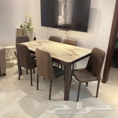 طاولات طعام رخام او سيراميك جودة عالية وقوية 4