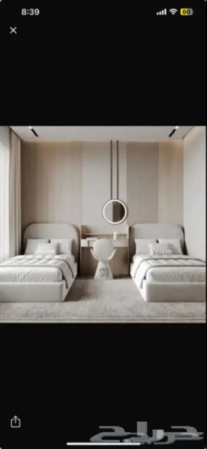 سرير نفر واحد في دولاب في تسريحه في دولاب بس كل السعر لحالو 2