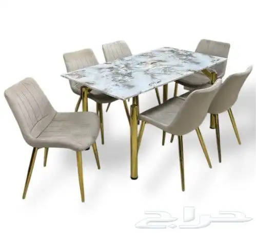 طاولات طعام رخام او سيراميك جودة عالية وقوية 24