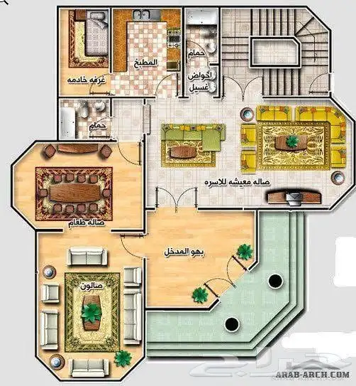 تصميمات 3d واجهات ومطابخ 7