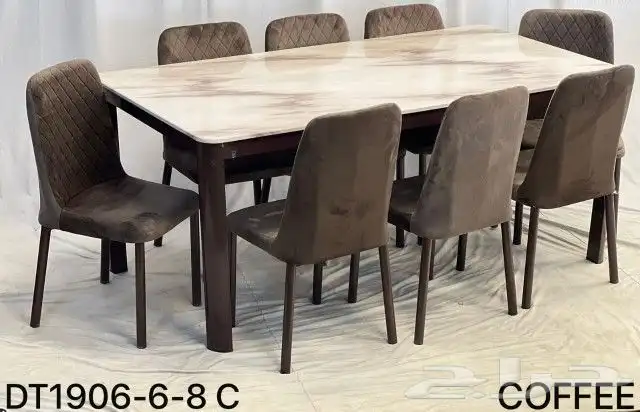 طاولات طعام رخام او سيراميك جودة عالية وقوية 14