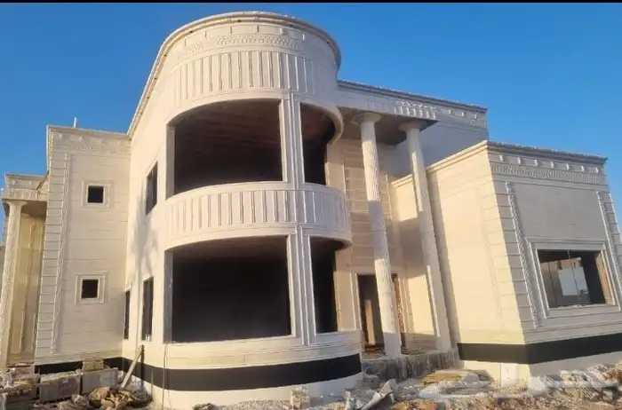 لياسه ملونه بديل الحجر الطبيعي بطحاء الرياض اسمنت ابيض 2