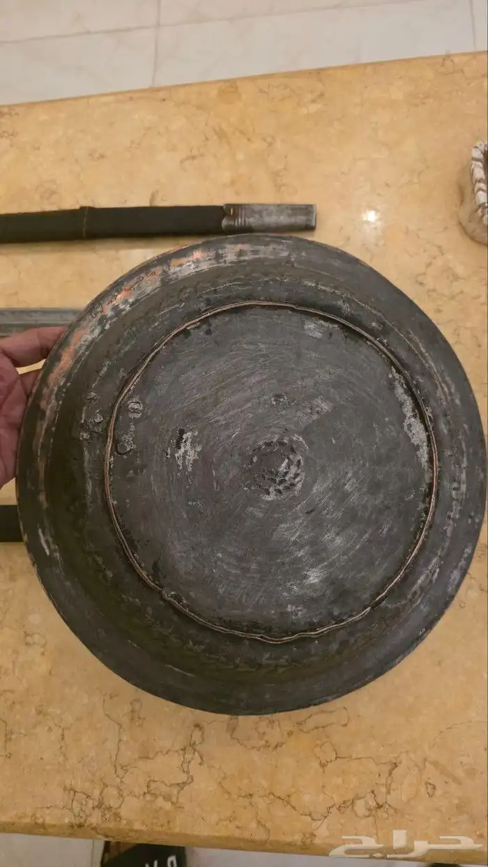 صحن نحاس احمر عثماني 6