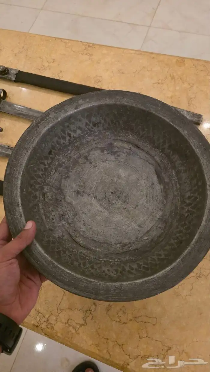 صحن نحاس احمر عثماني 0