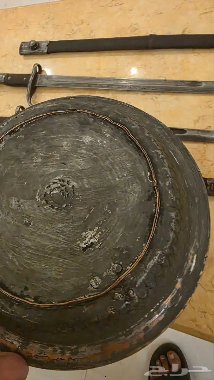 صحن نحاس احمر عثماني 7