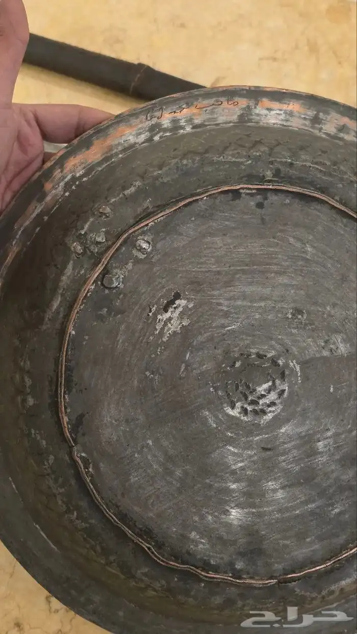 صحن نحاس احمر عثماني 8