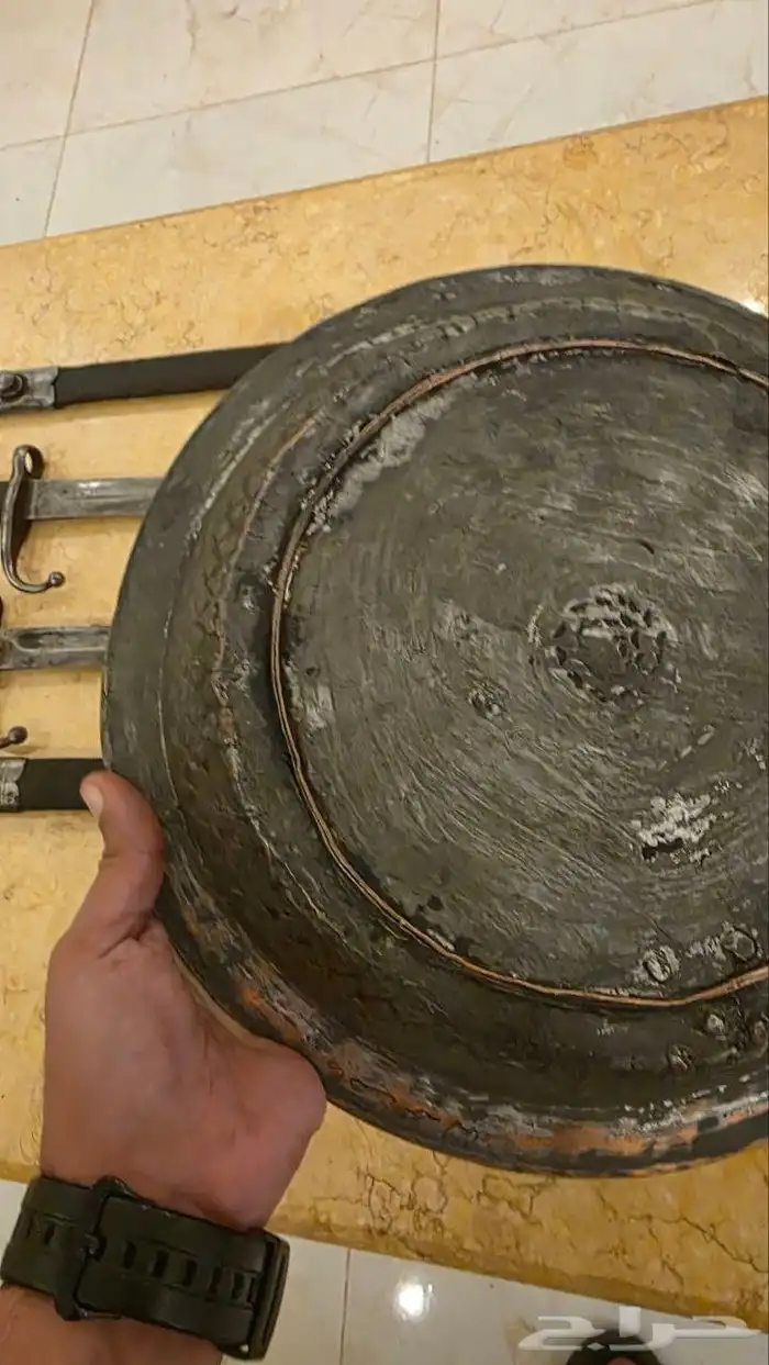 صحن نحاس احمر عثماني 5