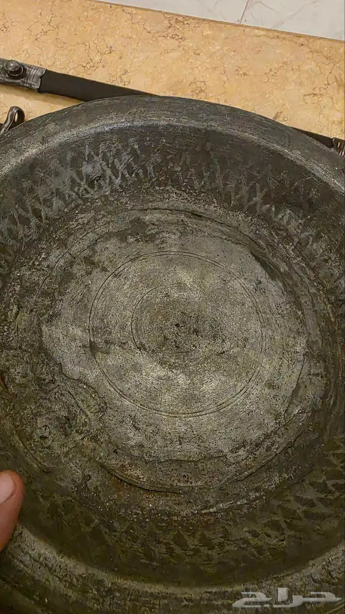 صحن نحاس احمر عثماني 3