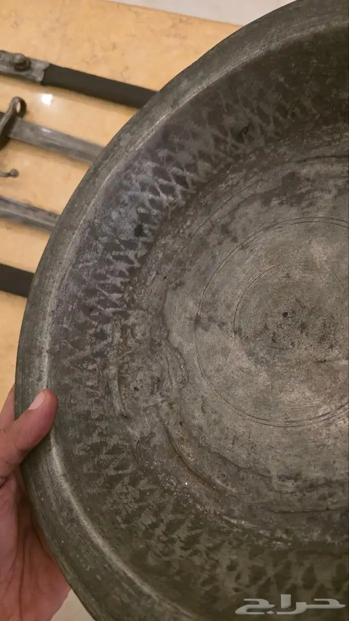 صحن نحاس احمر عثماني 4