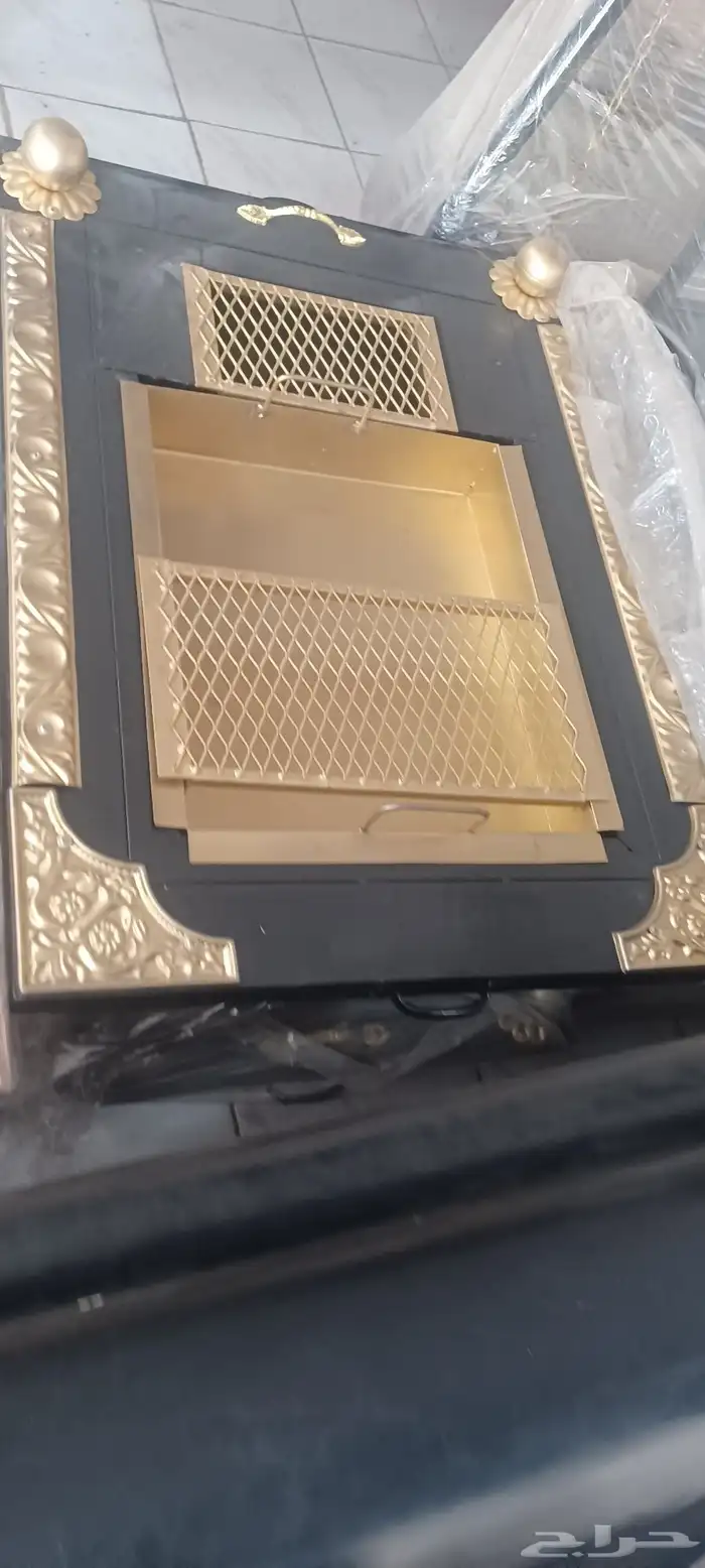 مناقل و حامل حطب سيراميك وحديد 8