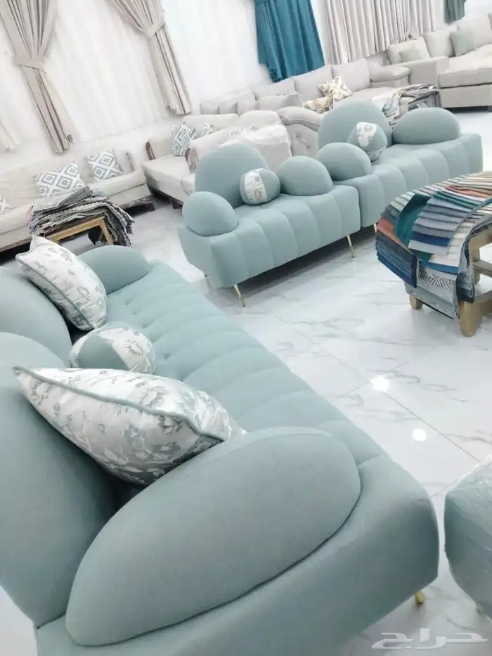 مفروشات الرياض  تفصيل جميع انواع الكنب والجلسات الارضي والست 3