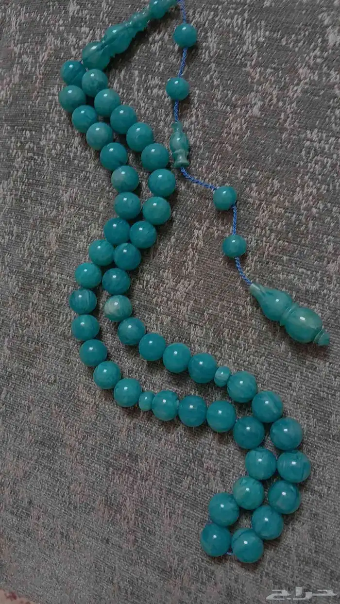 فاتوران تركوازي معرق 45 خرزه مقاس الخرز 11.5 1