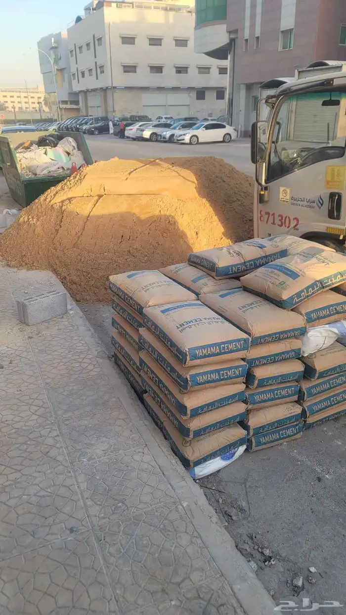 توريد جميع مواد بناء رمل اسمنت بلك بندوره انترلوك بلاط 1