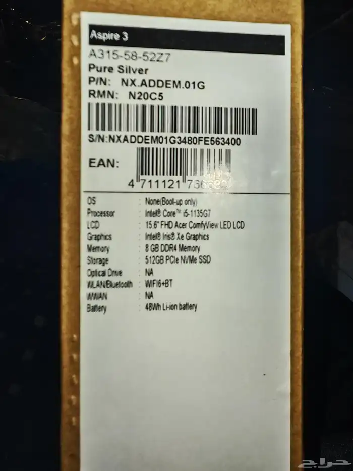 لاب توب acer 3
