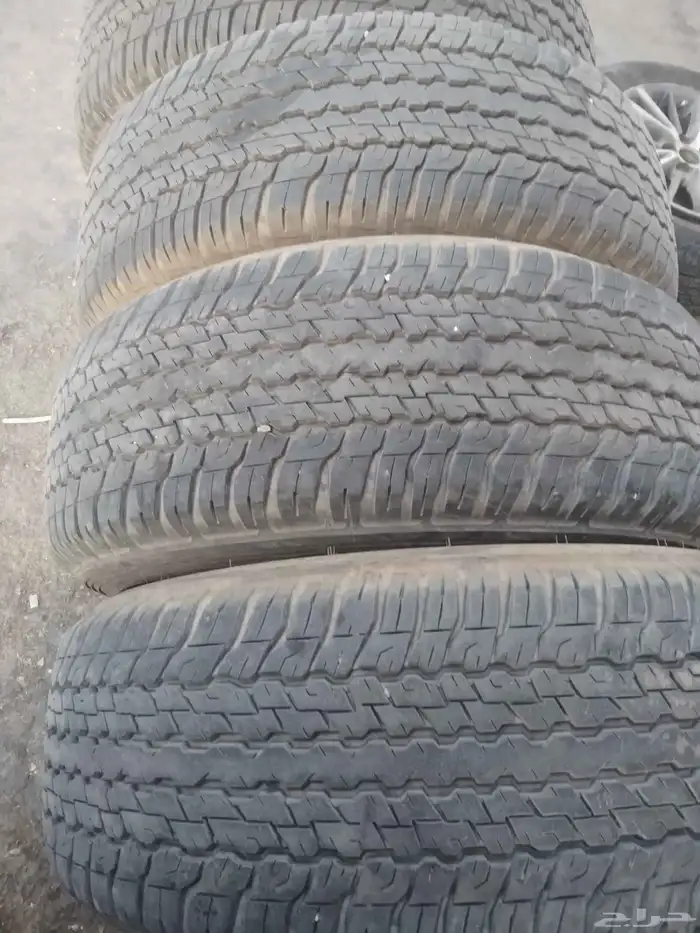 كفرات دنلوب 265علا65جنط 17مستخدم اخو الجديد 1