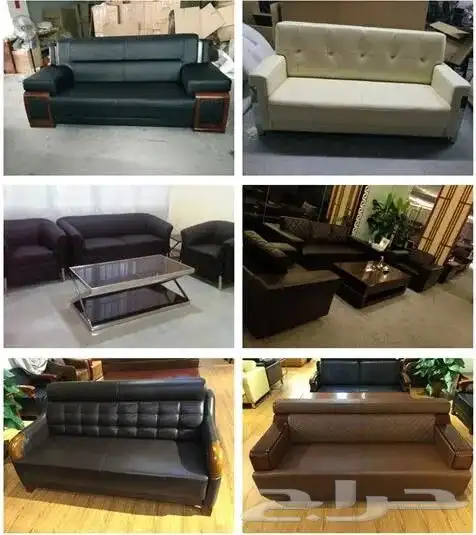 تفصيل وتنجيد كنبات مكتبي جلد 7