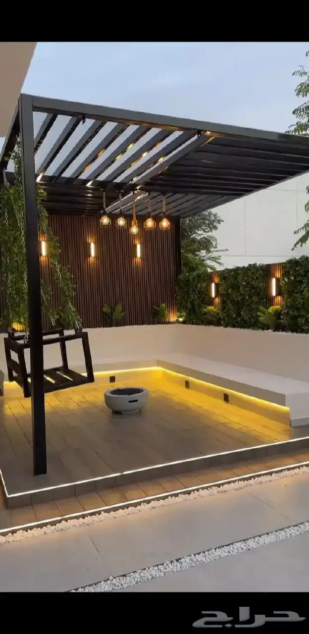 تنسيق حدائق عشب صناعي شلالات مظلات ديكورات نوافير جازان 6