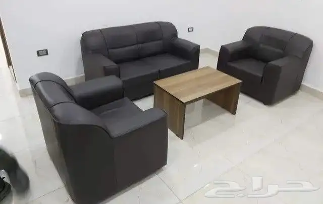 تفصيل وتنجيد كنبات مكتبي جلد 0