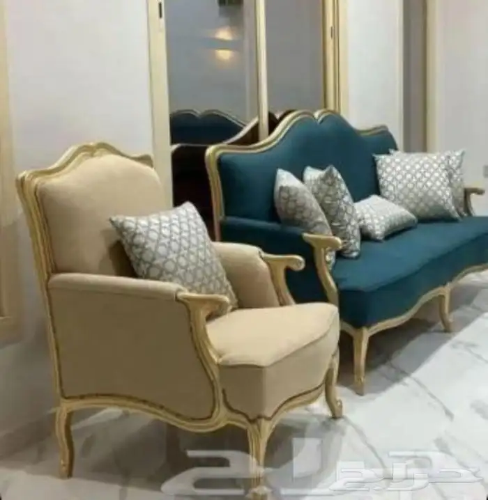 تنجيد و تفصيل كنب ومجالس ارضية ومغربية ومساند وستائر 44