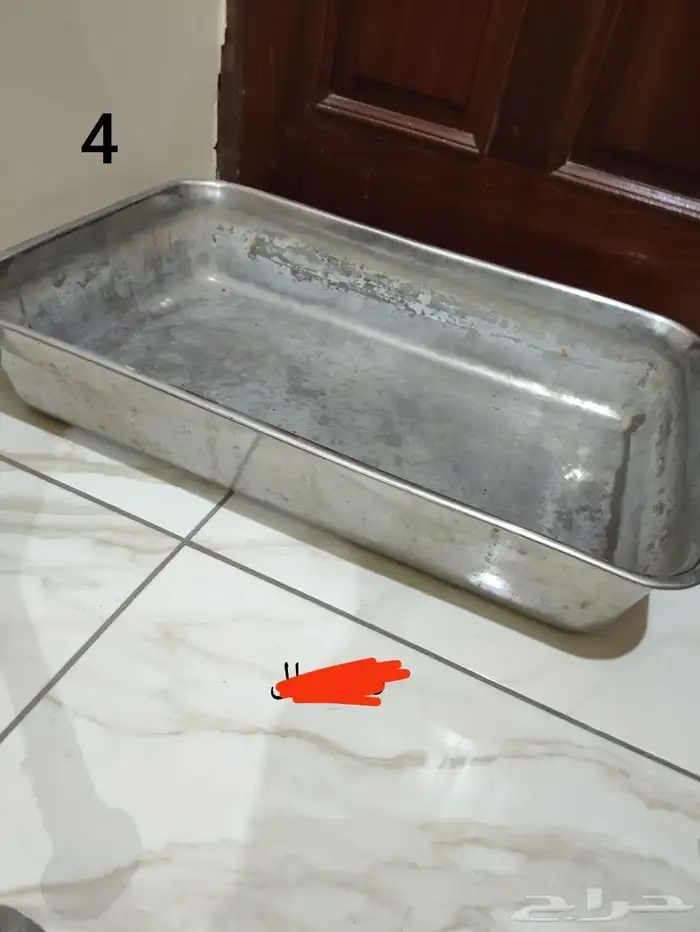 طنجرة المنيوم   سكوار مطبخ كروم   صينية المنيوم 1