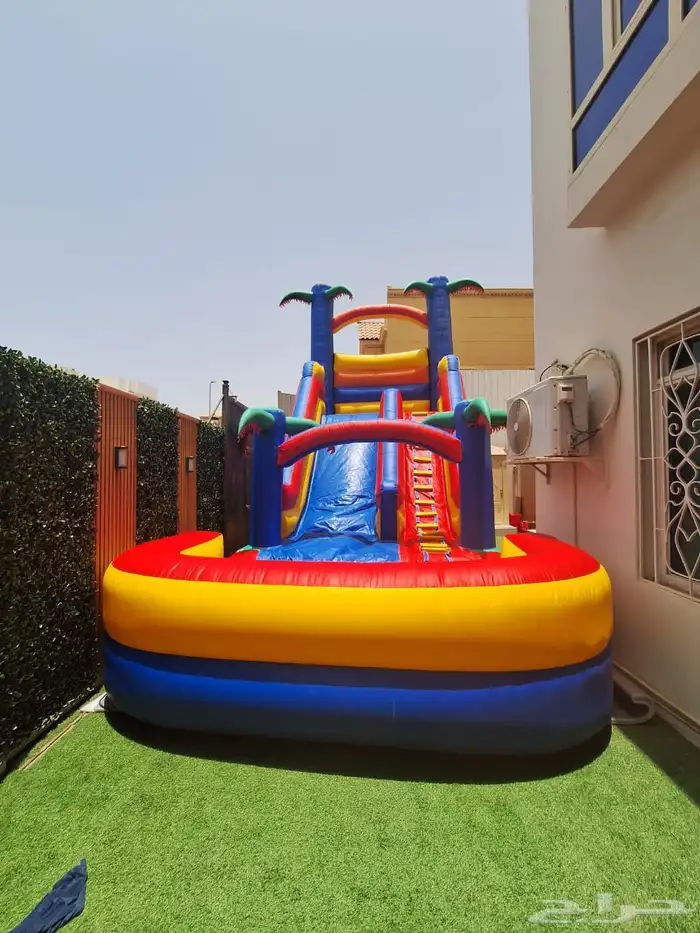نطيطات زحليقات ملاعب صابونيه تأجير فقط 4