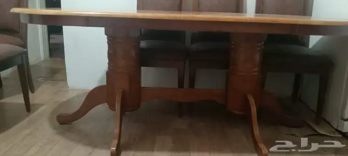 سفرة طعام اندنوسي مع 6 كراسي جهاز لتنحيف البطن ومكيف شباك نظ 1